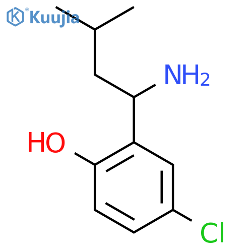 2-(1-Amino-3-methylbutyl)-4-chlorophenol structure