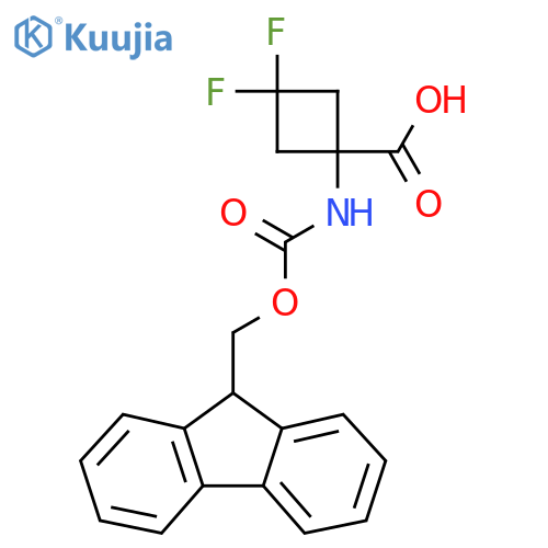 1-(9H-fluoren-9-ylmethoxycarbonylamino)-3,3-difluoro-cyclobutanecarboxylic acid structure
