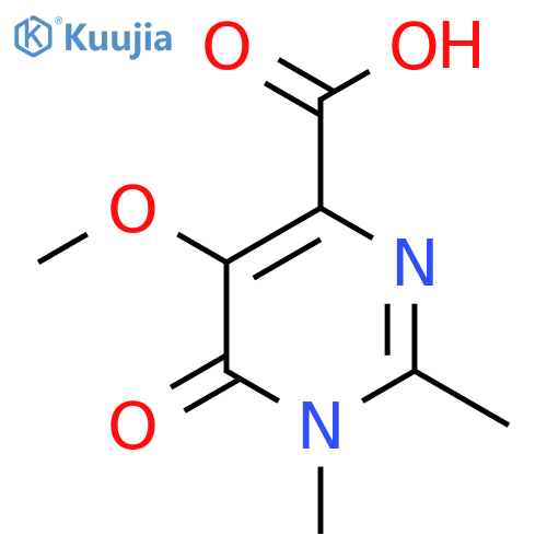 5-Methoxy-1,2-dimethyl-6-oxo-1,6-dihydropyrimidine-4-carboxylic acid structure