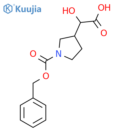2-{1-(benzyloxy)carbonylpyrrolidin-3-yl}-2-hydroxyacetic acid structure