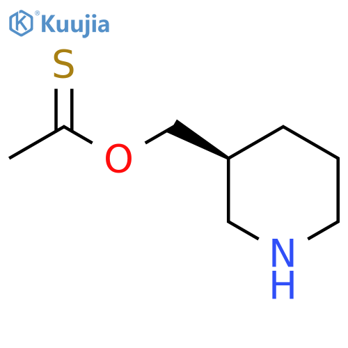 1-{(piperidin-3-yl)methylsulfanyl}ethan-1-one structure