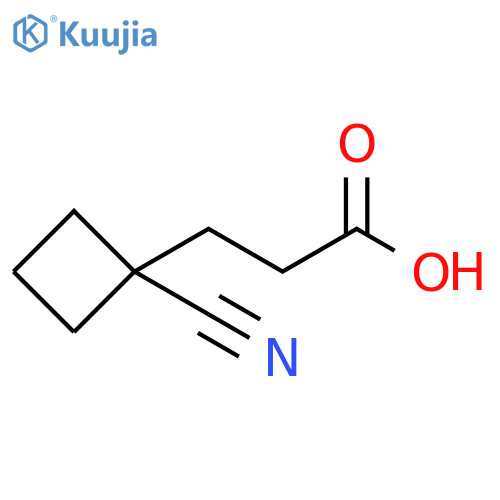 3-(1-cyanocyclobutyl)propanoic acid structure