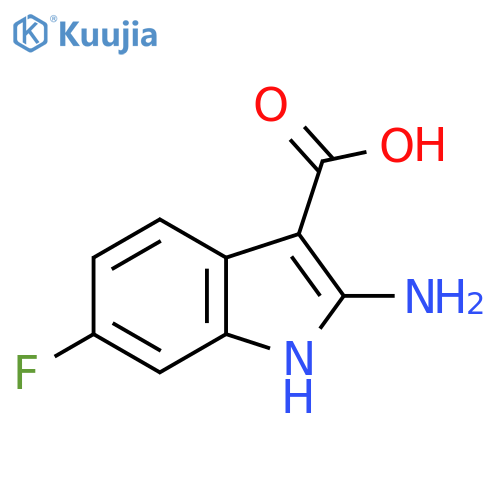 1H-Indole-3-carboxylic acid, 2-amino-6-fluoro- structure