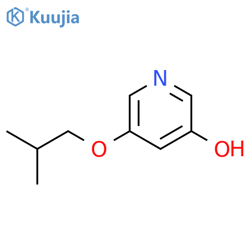 3-Pyridinol, 5-(2-methylpropoxy)- structure