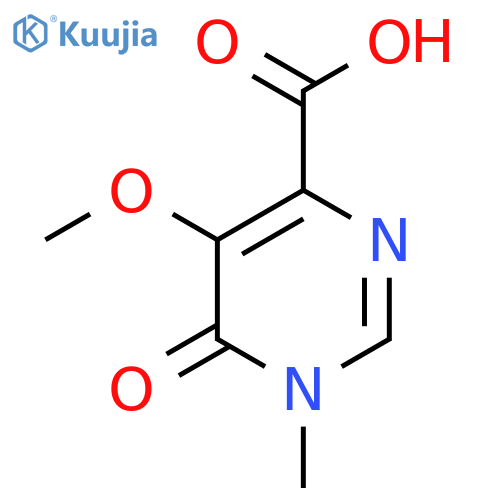 5-Methoxy-1-methyl-6-oxo-1,6-dihydropyrimidine-4-carboxylic acid structure