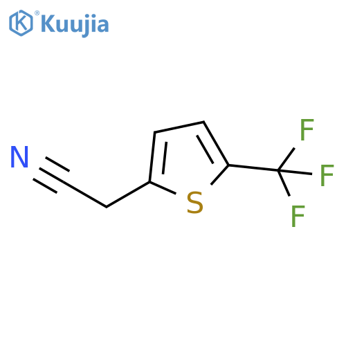 2-5-(trifluoromethyl)thiophen-2-ylacetonitrile structure
