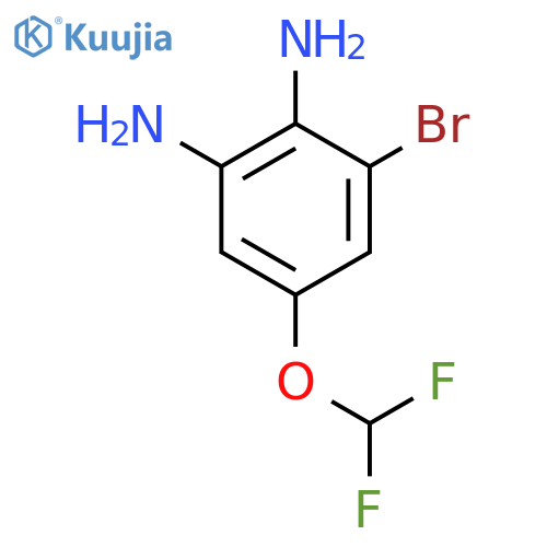 1,2-Diamino-3-bromo-5-(difluoromethoxy)benzene structure