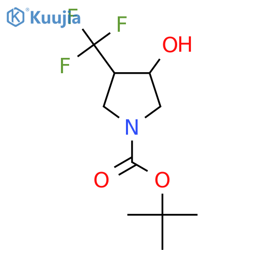 tert-Butyl 3-hydroxy-4-(trifluoromethyl)pyrrolidine-1-carboxylate structure