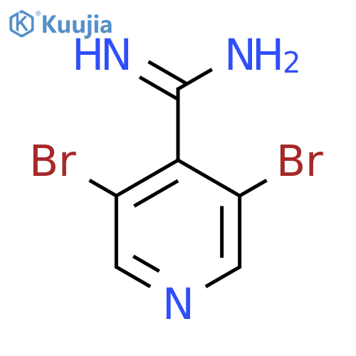 3,5-dibromopyridine-4-carboximidamide structure