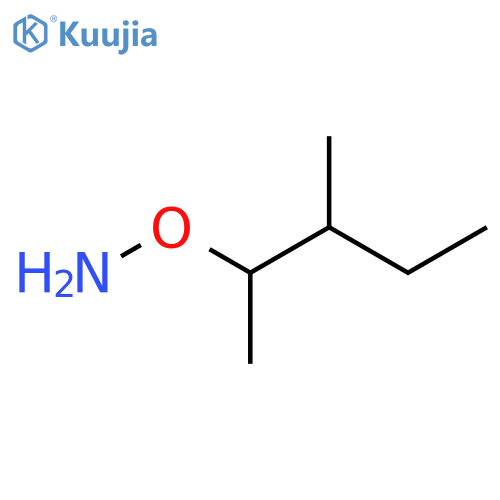 O-(3-methylpentan-2-yl)hydroxylamine structure