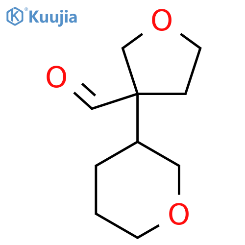 3-(Oxan-3-yl)oxolane-3-carbaldehyde structure