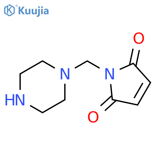 1-(piperazin-1-yl)methyl-2,5-dihydro-1H-pyrrole-2,5-dione structure