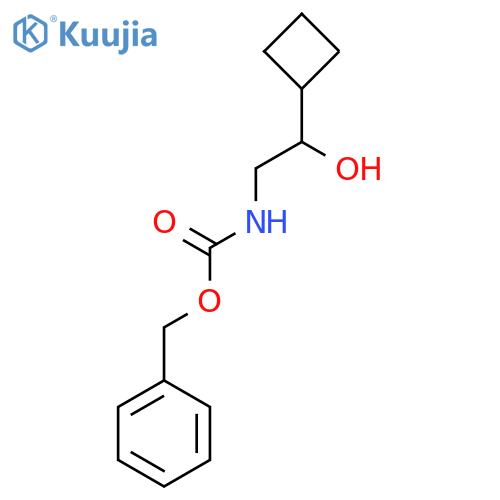 benzyl N-(2-cyclobutyl-2-hydroxyethyl)carbamate structure