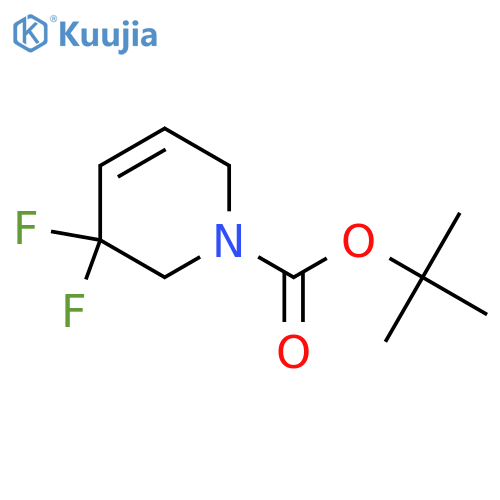 tert-butyl 3,3-difluoro-1,2,3,6-tetrahydropyridine-1-carboxylate structure