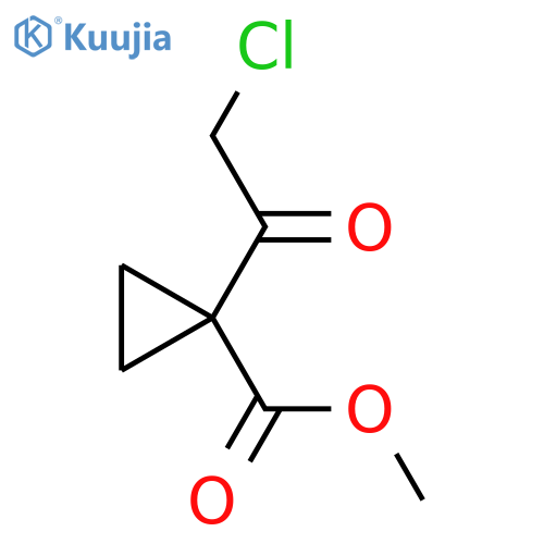 methyl 1-(2-bromoacetyl)cyclopropane-1-carboxylate structure