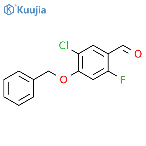 4-(benzyloxy)-5-chloro-2-fluorobenzaldehyde structure