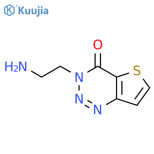 3-(2-Aminoethyl)thieno[3,2-d][1,2,3]triazin-4(3H)-one structure