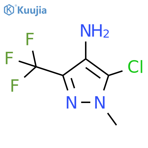 5-chloro-1-methyl-3-(trifluoromethyl)-1H-pyrazol-4-amine structure