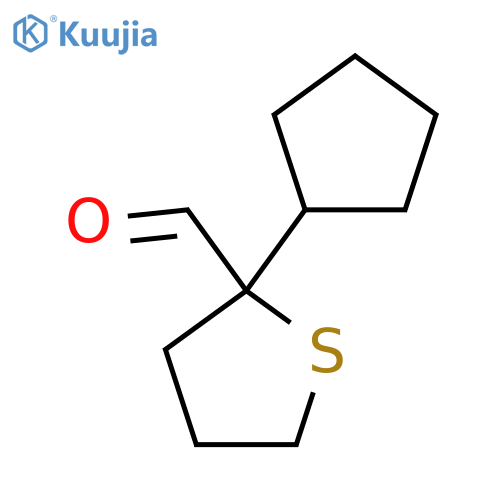 2-Cyclopentylthiolane-2-carbaldehyde structure