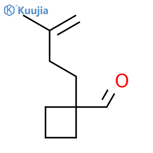 1-(3-Methylbut-3-en-1-yl)cyclobutane-1-carbaldehyde structure