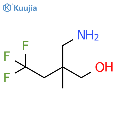2-(aminomethyl)-4,4,4-trifluoro-2-methylbutan-1-ol structure