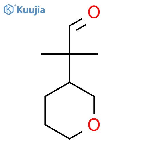 2-Methyl-2-(oxan-3-yl)propanal structure