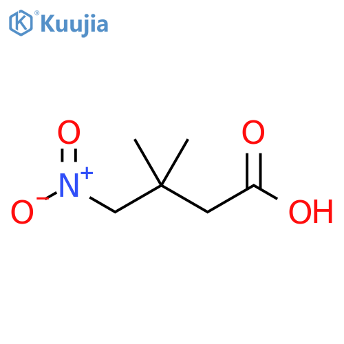 Butanoic acid, 3,3-dimethyl-4-nitro- structure
