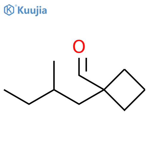 1-(2-Methylbutyl)cyclobutane-1-carbaldehyde structure