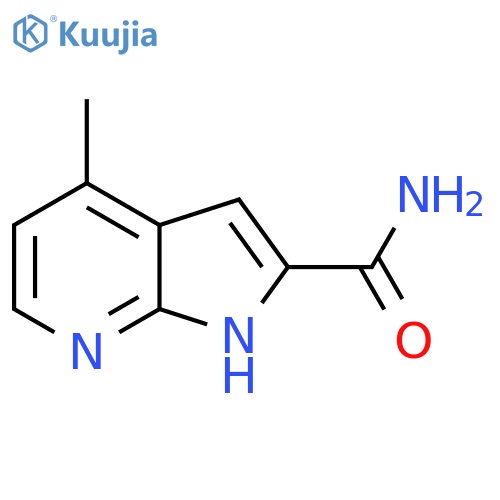 4-Methyl-1H-pyrrolo[2,3-b]pyridine-2-carboxamide structure