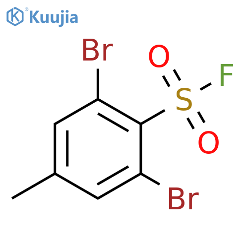 2,6-Dibromo-4-methylbenzene-1-sulfonyl fluoride structure