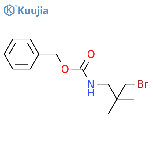 benzyl (3-bromo-2,2-dimethylpropyl)carbamate structure