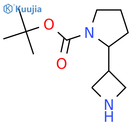 tert-butyl 2-(azetidin-3-yl)pyrrolidine-1-carboxylate structure