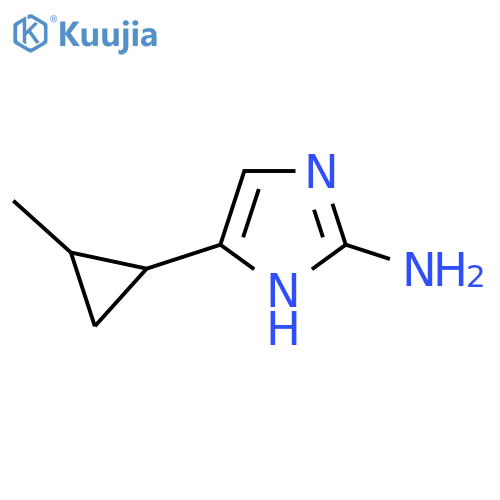 5-(2-methylcyclopropyl)-1H-imidazol-2-amine structure