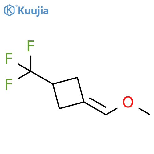 1-(methoxymethylidene)-3-(trifluoromethyl)cyclobutane structure