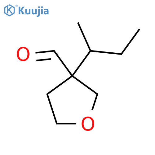 3-(butan-2-yl)oxolane-3-carbaldehyde structure