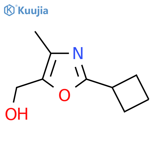 (2-Cyclobutyl-4-methyl-1,3-oxazol-5-yl)methanol structure
