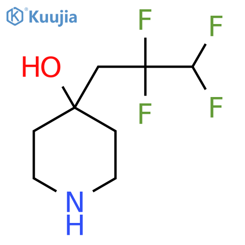 4-(2,2,3,3-tetrafluoropropyl)piperidin-4-ol structure