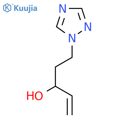 5-(1H-1,2,4-triazol-1-yl)pent-1-en-3-ol structure