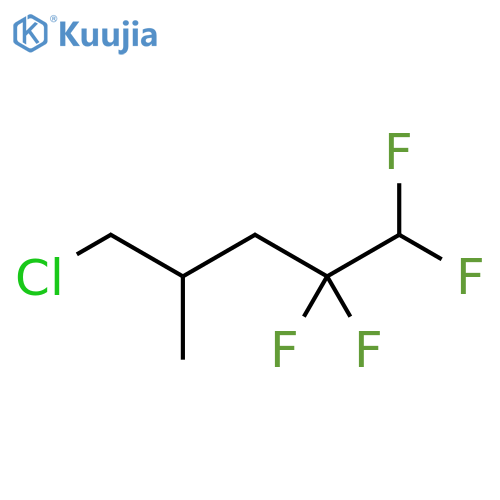 Pentane, 5-chloro-1,1,2,2-tetrafluoro-4-methyl- structure