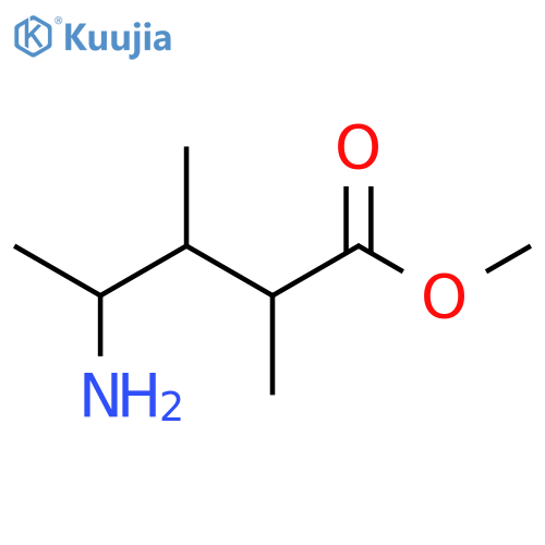 methyl 4-amino-2,3-dimethylpentanoate structure