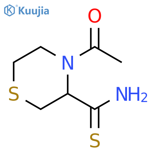 4-acetylthiomorpholine-3-carbothioamide structure