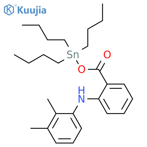 Benzenamine, 2,3-dimethyl-N-[2-[[(tributylstannyl)oxy]carbonyl]phenyl]- structure