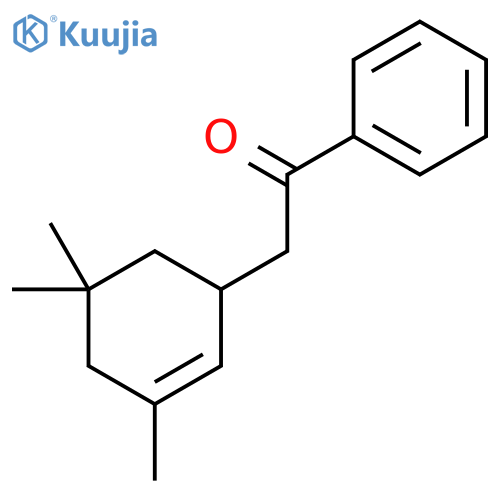 Ethanone, 1-phenyl-2-(3,5,5-trimethyl-2-cyclohexen-1-yl)- structure