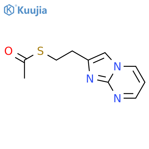 ETHANETHIOIC ACID, S-(2-IMIDAZO[1,2-A]PYRIMIDIN-2-YLETHYL) ESTER structure