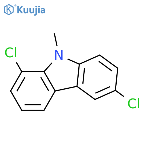 9H-CARBAZOLE, 1,6-DICHLORO-9-METHYL- structure
