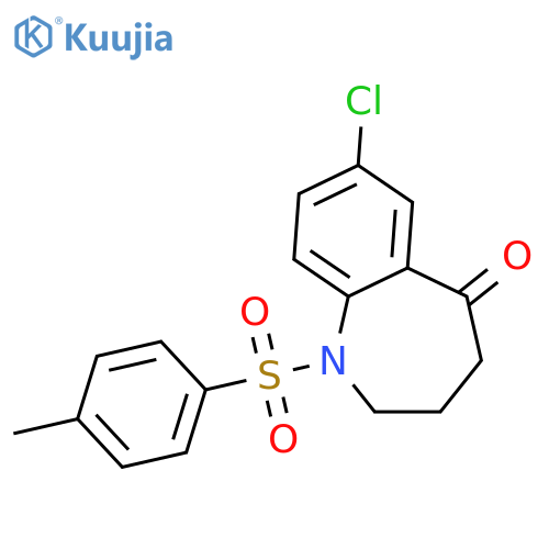 7-Chloro-1,2,3,4-tetrahydro-1-(4-methylphenyl)sulfonyl-5H-1-benzazepin-5-one structure