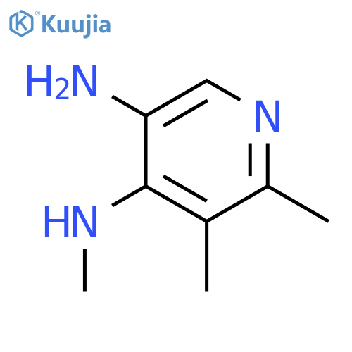 3,4-Pyridinediamine, N4,5,6-trimethyl- structure