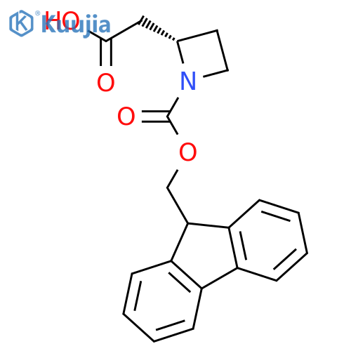 2-AZETIDINEACETIC ACID, 1-[(9H-FLUOREN-9-YLMETHOXY)CARBONYL]-, (S)- structure
