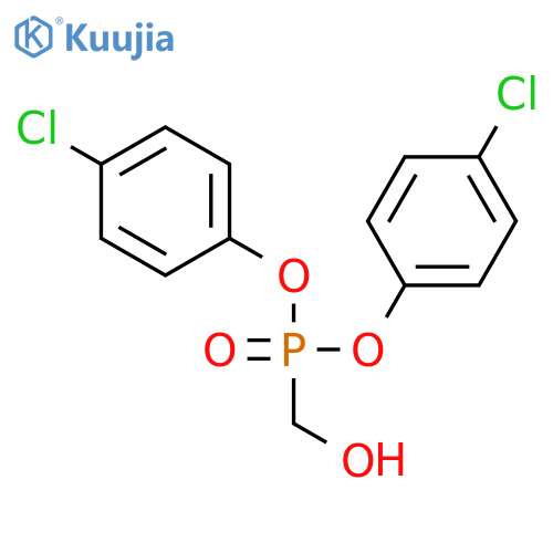 Phosphonic acid, (hydroxymethyl)-, bis(4-chlorophenyl) ester structure