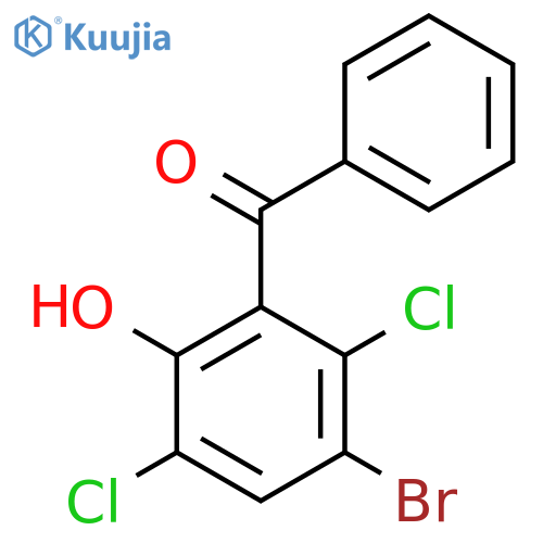 2-benzoyl-4-bromo-3,6-dichlorophenol structure
